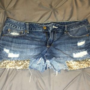 Shorts with a little shimmer